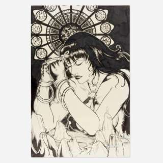 Karl Moline, Vampirella: Pin-Up Special Page 11 Original Art (Harris Comics, 1995) | Landry Pop Auctions