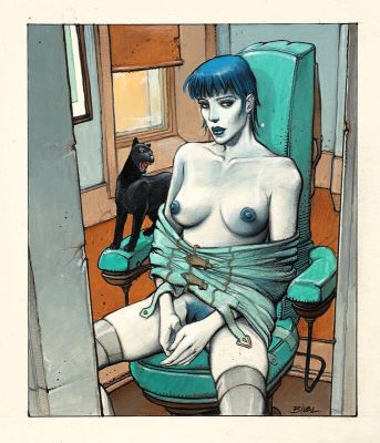 Enki Bilal - 1987 - La Femme Piège, déshabillée pour Playboy *