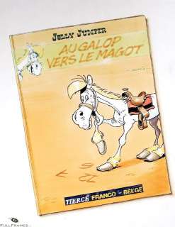 Morris | Au galop vers le magot, illustration couleurs au f… | Banque Dessinée