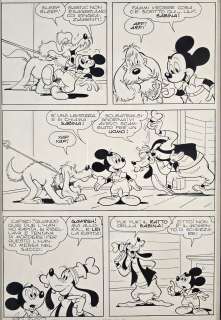 Tavola originale Giovan Battista Carpi – Topolino n. 1312 ” Topolino e il mistero della casa ariosa”