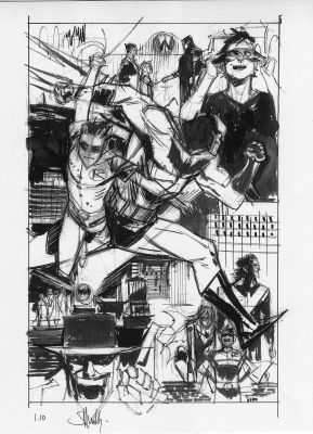 Sean Murphy | SEAN MURPHY BATMAN THE WHITE KNIGHT #1 SPLASH | Tri-State Original Art