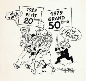 De Moor (Bob) | Illustration à l’encre de Chine réalisée pour… | AZ auction