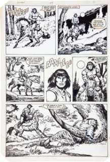 John Buscema and Ernie Chan Conan the Barbarian #149 Page 2 Original Art (Marvel, 1976).  Conan discovers an - | Heritage