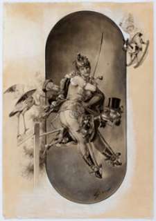 Gottfried Sieben To Franzenbad Illustration Original Art (1910). A bold, surreal homage to motherhood from a - | Heritage