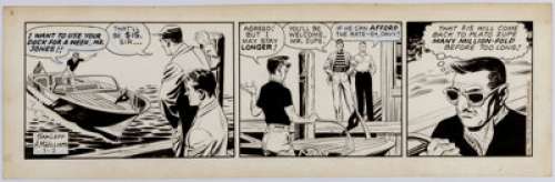 Al McWilliams Davy Jones Daily Comic Strip Original Art Group of 7 (United Features Syndicate, 1962). Master -