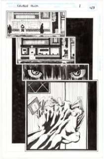 Tim Sale The Savage Hulk #1 Story Page 1 Original Art (Marvel, 1996). Someone is breaking and entering in the - | Heritage