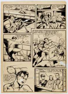 Matt Baker (attributed) Unpublished Wonder Boy Story Page 9 Original Art (c. 1950’s). It’s not certain where - | Heritage