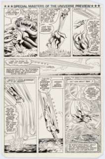 Curt Swan and Dave Hunt Masters of the Universe Preview Page 8 Original Art (DC, 1982). Before the wildly - | Heritage