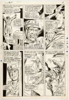 Dick Ayers and John Tartaglione Sgt. Fury #37 Story Page 11 Original Art (Marvel, 1966). Sgt. Nick Fury and the - | Heritage