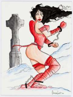 Gonzalez - Elektra Illustration Original Art (2000).... | Heritage