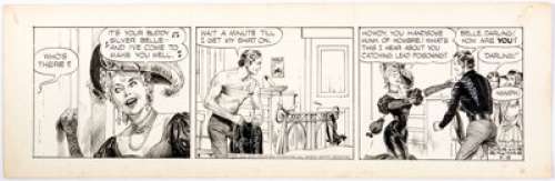 Jose Luis Salinas Cisco Kid Daily Comic Strip Original Art dated 5-8-52(King Features Syndicate, 1952). Oh, - | Heritage
