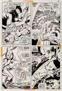 George Tuska, Vince Colletta, and Bill Everett Iron Man #54 Page 14 Original Art (Marvel, 1973). Iron Man and - | Heritage