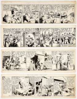 Hal Forrest Tailspin Tommy Daily Comic Strip Original Art Group of 4 (Bell Syndicate, 1930-39). Written and - | Heritage