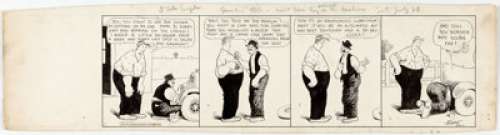 Frank King Gasoline Alley Daily Comic Strip Original Art dated 7-30 (Chicago Tribune, c. early 1920s). Doc and - | Heritage