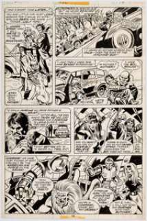 Bob Hall and Frank Giacoia The Champions #10 Story Page 8 Black Widow Original Art (Marvel, 1977). Black Widow - | Heritage