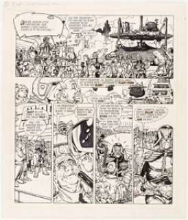 Brendan McCarthy 2000 AD #519 Page 19 Judge Dredd Original Art (IPC, 1987). From the story "The Blood -