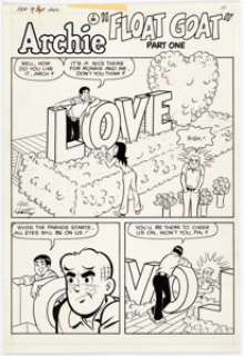 Al Hartley Pep #268: "Float Gloat" Complete 10-Page Story Original Art (Archie Comics, 1972). Solid - | Heritage