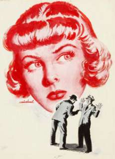 Michael Silver - Witness to a Mugging Painting Original Art (c. 1940s). "This is a stick-up!" A - | Heritage