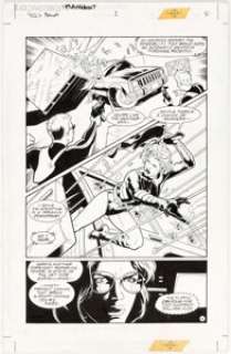 Matt Haley and Wade Von Grawbadger Birds of Prey: Manhunt #1 Partial Story Pages 4-5 Original Art (DC, 1996) - | Heritage