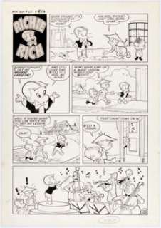 Warren Kremer Little Dot #27 Complete 1-Page Story Richie Rich Original Art (Harvey, 1957).... | Heritage