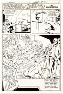 John Calnan and Dave Hunt The New Adventures of Superboy #17 Partial Story Original Art Group of 4 (DC, 1981).... (Total: 4 Items) | Heritage