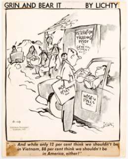 George "Lichty" Lichtenstein and Others Grin and Bear It and Additional Panel-Gag Comic Strips Original Art Group ...