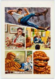 Ricardo Villagran Strange Tales V3#1 Painted Panel Pages Original Art Group of 4 (Marvel, 1994).... (Total: 4 Original Art) | Heritage