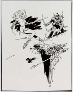 Frank Thorne - Ghita of Alizarr Illustration Original Art (1994).... | Heritage