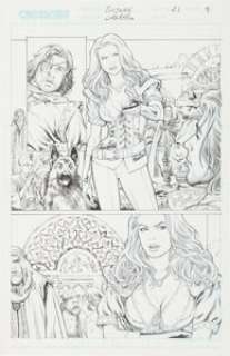 Luke Ross Sojourn #21 Partial Story Original Art Group of 7 (CrossGen, 2003).... (Total: 7 Original Art)