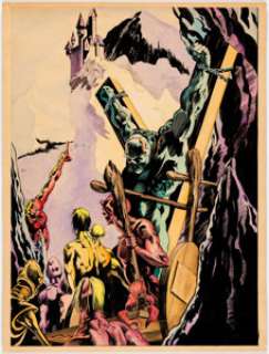 Dave Stevens Swamp Thing #2 Splash Page 8 Recreation Illustration Original Art (undated).... | Heritage