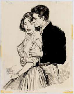 Everett Raymond Kinstler Exciting Love Magazine Vol. 1 Illustration Original Art (Thrilling Publications, 1958). ... | Heritage