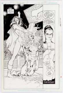 Kevin Maguire and Joe Rubinstein Formerly Known as the Justice League #3 Story Page 22 Original Art (DC, 2003).... | Heritage