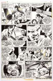 Gil Kane and Klaus Janson Jungle Action #9 Page 11 Original Art (Marvel, 1974). Black Panther is assailed by mystery - | Heritage