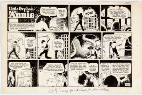 Harold Gray Little Orphan Annie Sunday Comic Strip Original Art dated 7-26-59 (Chicago Tribune, 1959).... | Heritage