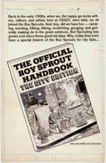 Ralph Reese Crazy Magazine #88 Near-Complete Story "The Official Boy Sprout Handbook: The City Edition" Original A...