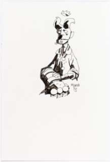 Mike Mignola - Young Hellboy Commission Illustration Original Art (2007).... | Heritage