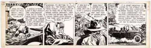 Milton Caniff Terry and the Pirates Daily Comic Strip Original Art dated 11-4-46 Original Art (News Syndicate Co. ... | Heritage
