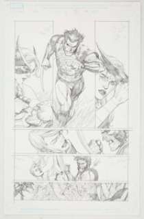 Leinil Yu and Mike Morales Secret Invasion #2 Story Page 16 Original Art (Marvel, 2008)....