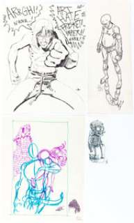 Arthur Adams, Brian Anderson, John Byrne, and Kelly Freas - Original Art Group of 4 (undated).... (Total: 4 Original Art)