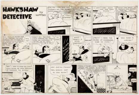 Rudolph Dirks and Gus Mager (as Watso) The Captain and the Kids and Hawkshaw the Detective Sunday Comi... (Total: 2 Original Art) | Heritage