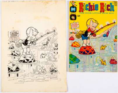Warren Kremer Richie Rich #80 Cover Original Art (Harvey Comics, 1969).... | Heritage