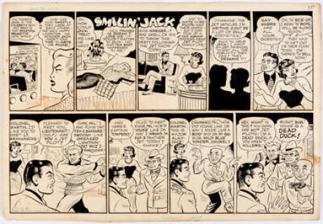 Zack Mosley Smilin’ Jack Sunday Comic Strip Original Art dated 7-30-50 (News Syndicate Co., Inc., 1950).... | Heritage