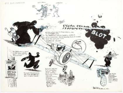 Dan O’Neill Air Pirates Funnies Complete 3-Page "Phantom Blot" Story Original Art (Air Pirates Collect... (Total: 3 Original Art) | Heritage