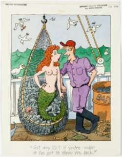 Alden Erikson Playboy Single Panel Gag Cartoon Illustration Original Art (HMH Publishing, c. 1980-90s).... | Heritage