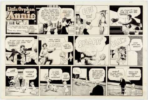 Harold Gray Little Orphan Annie Sunday Comic Strip Original Art dated 7-2-67 (Chicago Tribune, 1967). ... | Heritage