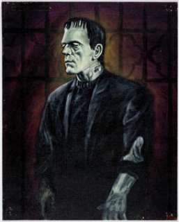 Marsha Rader - Boris Karloff as Frankenstein’s Monster Painting Original Art (1971).... | Heritage