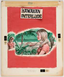 Edrien Hawaiian Interlude by Dorothy Francis Dustjacket Original Painting (Avalon Books, 1970). ... | Heritage