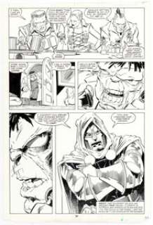  - Jeff Purves and Terry Austin Incredible Hulk #349 Story Page 22 Original Art (Marvel, 1988)....