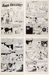 Johnny Craig Adventures Into The Unknown #160 Complete 6-Page Story "Born Failure!" Original Art (ACG, 1965).... (Total: 6 Original Art) | Heritage