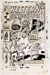 Dick Ayers Western Gunfighters #3 Cover Original Art (Marvel, 1970). ... | Heritage